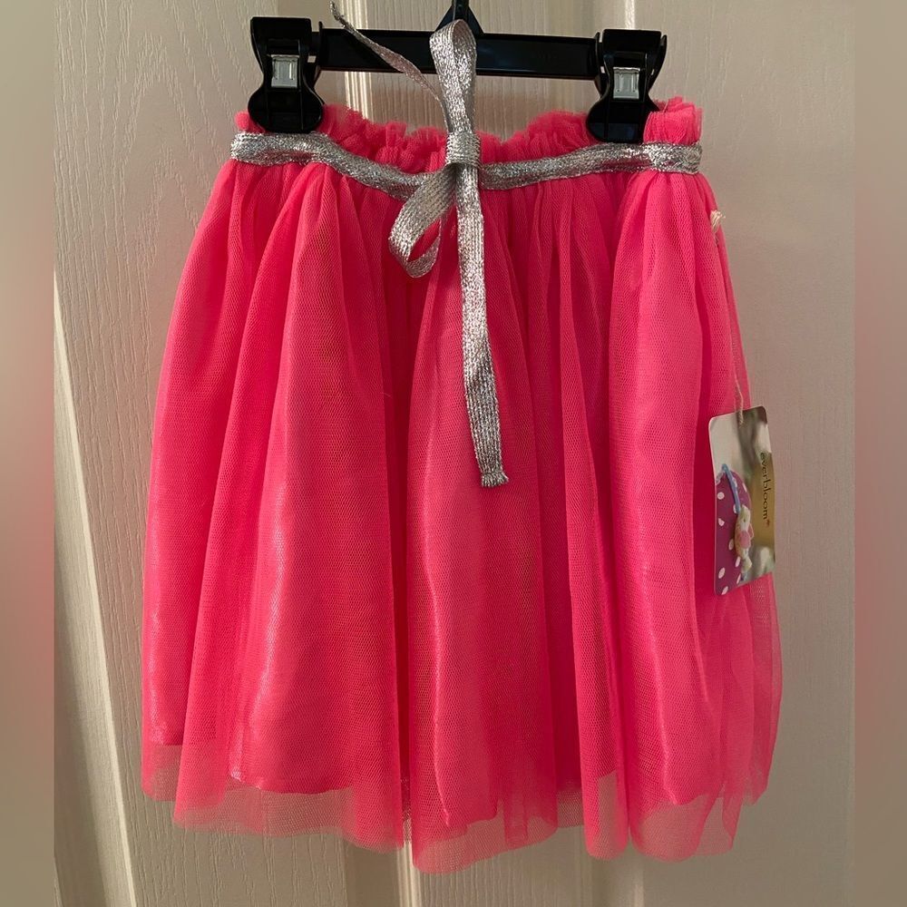 Everbloom Studio Girls Bright Pink Tulip TuTu Skirt Size 4T NWT